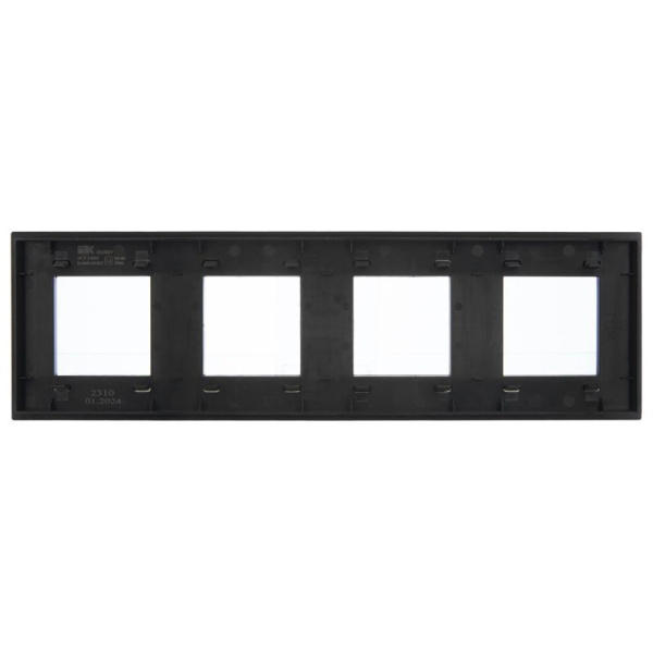 Рамка 4-м SKANDY SK-F34Bl металл черн. IEK SK-M42-M-K02