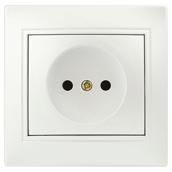 Розетка 1-м СП Plano 1-201-06 16А IP20 250В 2P перламутр Intro Б0053869