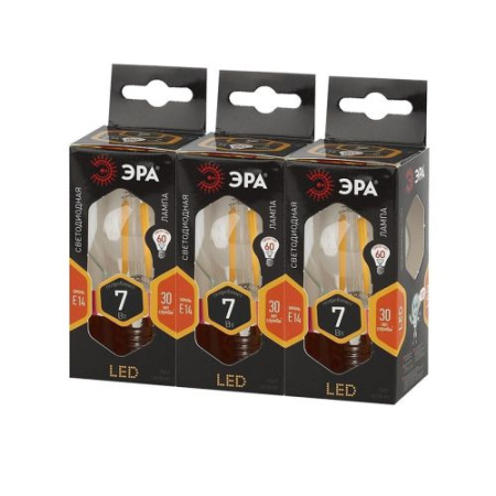 Лампа светодиодная филаментная F-LED P45-7w-827-E14 Эра Б0027946