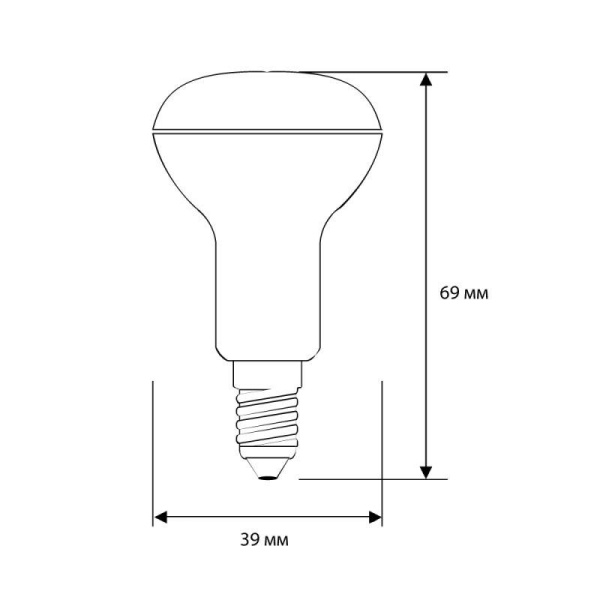 Лампа светодиодная LED4-R39/845/E14 4Вт рефлектор матовая 4500К бел. E14 220В Camelion 13354