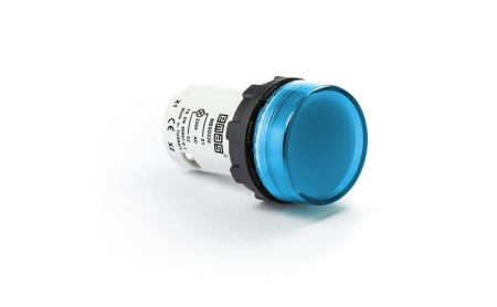 Арматура сигнальная моноблочная 220В син. EMAS MBSD220M