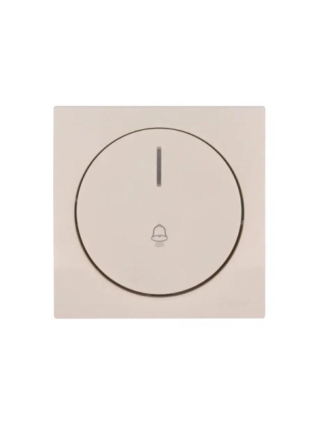 Кнопка звонка СП OSEN с подсветкой механизм сл. кость LEZARD 743-9088-108