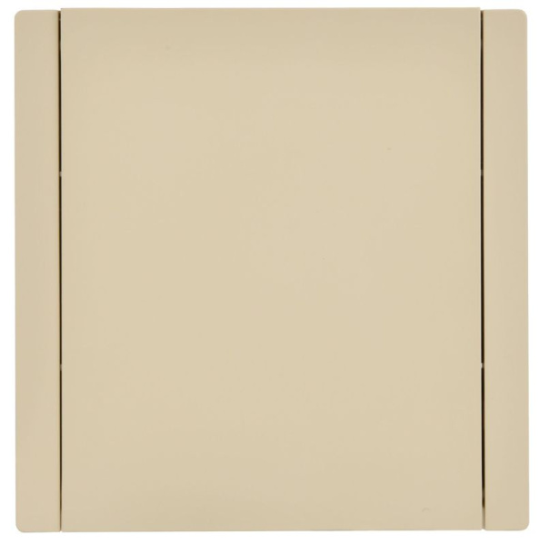 Розетка СП FORTE&PIANO16А IP44 FP419 с заземл. защ. шторки с крышкой безвинт. крепл. ваниль IEK FP-R16-16-1-44-K10