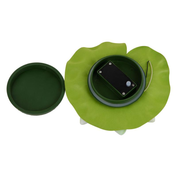 Светильник садовый USL-S-826/PT060 RED WATERLILY IP44 на солнечной батарее "Красная кувшинка"плавающ. 1 светодиод тепл. бел. свет. Uniel UL-00011599