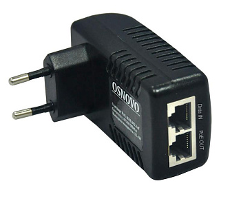Инжектор PoE Midspan-1/151A Fast Ethernet на 1 порт OSNOVO 10660