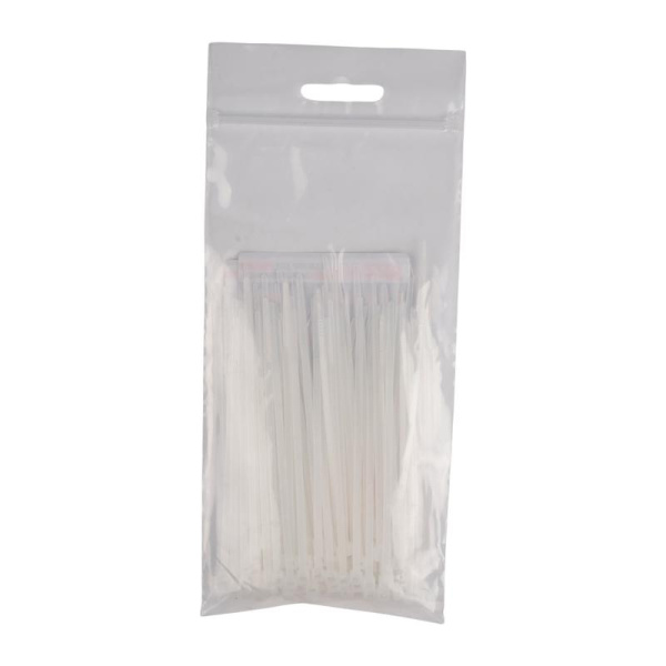 Хомут кабельный (стяжка) PCT 2.5х060-100WH 2.5х60 PA6.6 бел. (уп.100шт) JazzWay 5053649