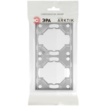 Рамка 2-м Arktik алюм. 16-5002-03 Эра Б0070556