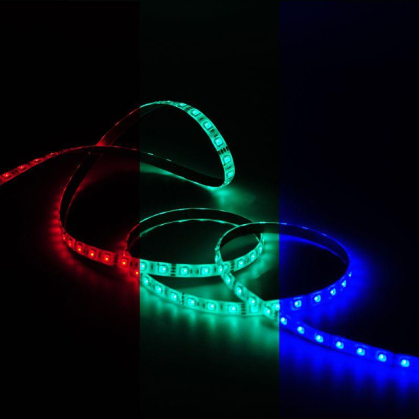 Лента светодиодная Black 5050/30-SMD 7.2Вт/м RGB IP66 330лм/м 12В (блист.5м) GAUSS 311000407