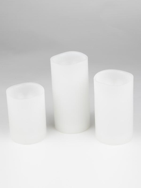 Фигура LED "Свеча" ULD-F050 WARM WHITE CANDLE SET3 на батарейках 2АА (не в/к) 1 светодиод. тепл. бел. свет (уп.3шт) Uniel UL-00007256