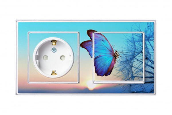 Розетка 1-м СП AtlasDesign Art 16А IP20 с заземл. защ. шторки механизм бел. SE ATN200145