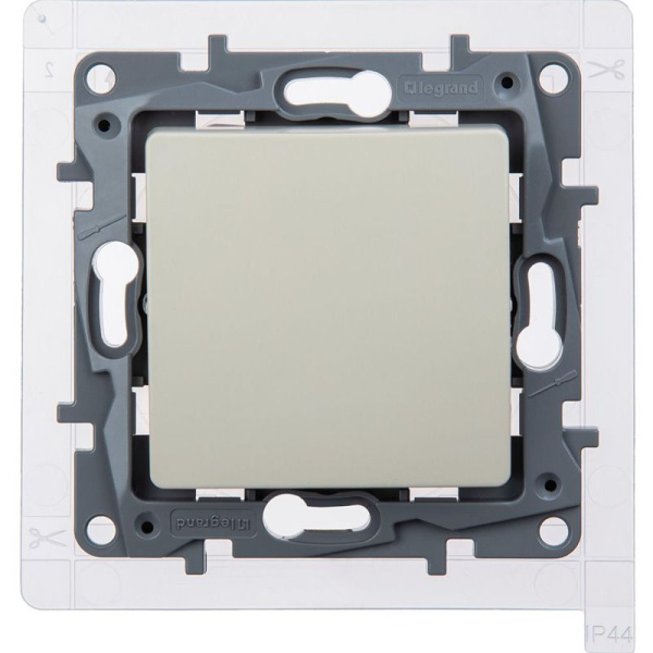 Переключатель 1-кл. Etika 10А IP44 250В безвинтов. зажимы сл. кость IEK 672307