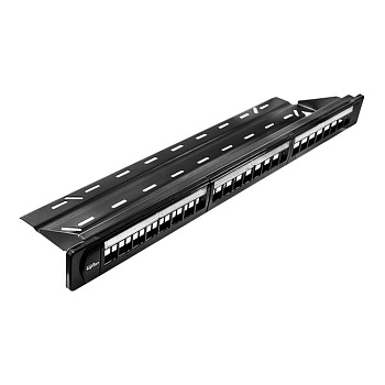 Патч-панель модульная для Keystone Jack 19дюйм под 24 модуля UTP 1U SUPRLAN 10-0401