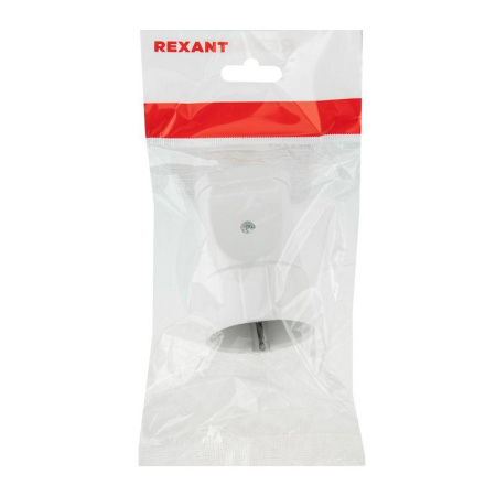 Розетка Евро разборная 16А с заземл. бел. Rexant 11-8528