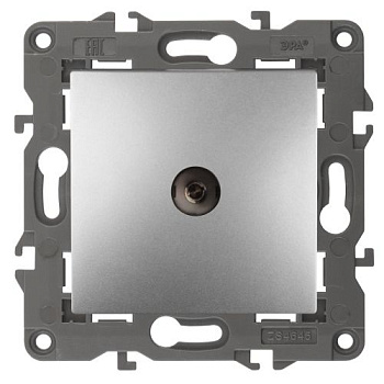 Розетка телевизионная проходная TV Elegance 14-3102-03 IP20 алюм. Эра Б0034298