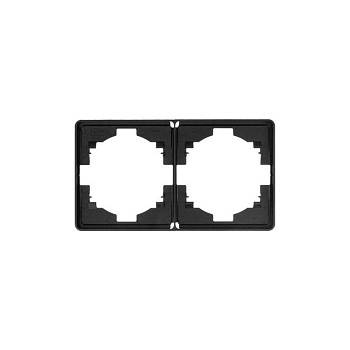 Рамка 2-м ROUND MIELE оникс Kranz KR-78-0752-3