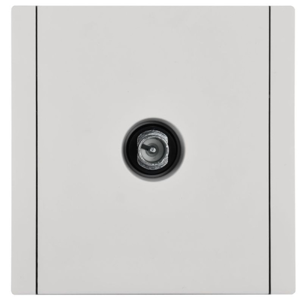 Розетка TV проходная FORTE&PIANO FP229 бел. IEK FP-A10-P-K01