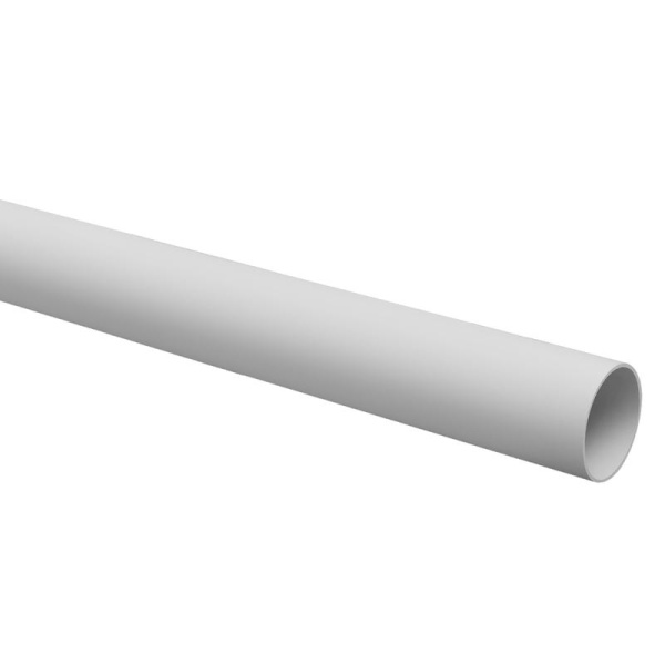 Труба гладкая ПВХ жесткая легкая d40мм сер. (дл.3м) TOKOV ELECTRIC TKE-THG-PVC-40-3-C06
