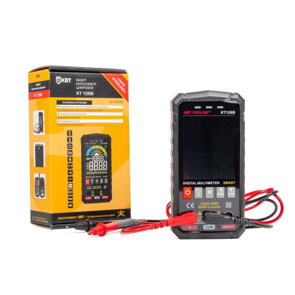 Мультиметр цифровой SMART KT 126В "PROLINE" КВТ 86329