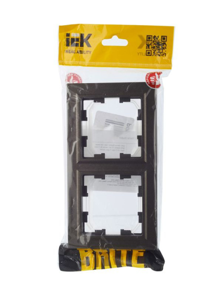 Рамка 2-м IP44 BRITE РУ-2-БрТБ-44 бронза IEK BR-M22-44-K45