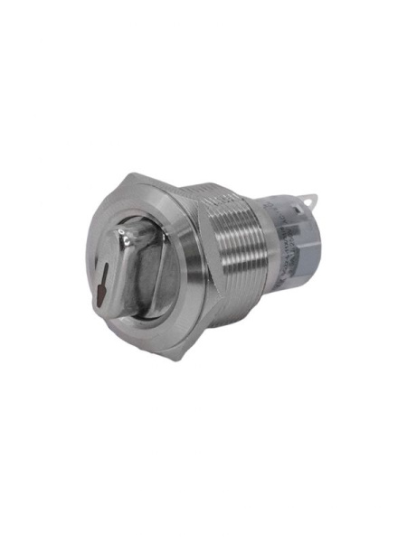 Переключатель GQ22-L-11X/31/S IP65 1НО+1НЗ на 3 положения с фиксацией I-O-II d22мм метал. Электротехник ET259210