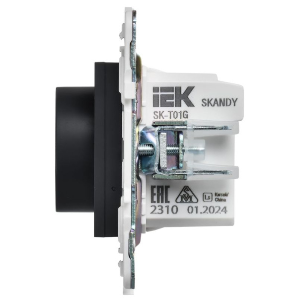 Термостат электронный SKANDY SK-T01G с индикацией графит IEK SK-RT11-K53