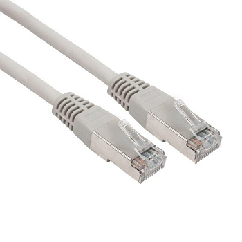 Патч-корд F/UTP кат.6 RJ45-RJ45 LSZH экранир. 3м сер. Rexant 18-8106-1