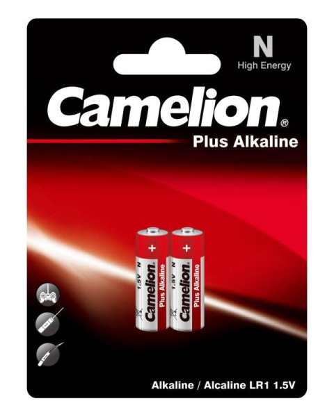 Элемент питания алкалиновый N/LR1 1.5В LR1-BP2 BL-2 (блист.2шт) Camelion 2605