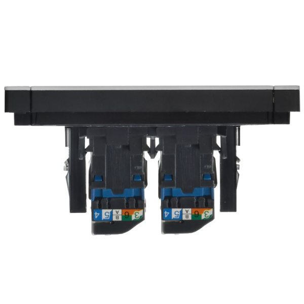 Розетка компьютерная 2-м СП FORTE&PIANO FP734M RJ45 кат.6 IP20 никель IEK FP-K20-2-M-K50