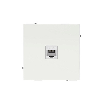 Розетка компьютерная 1-м KANT RJ45 кат.5E без шторки бел. песок DKC 7010663