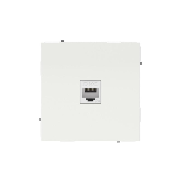 Розетка компьютерная 1-м KANT RJ45 кат.5E без шторки бел. песок DKC 7010663