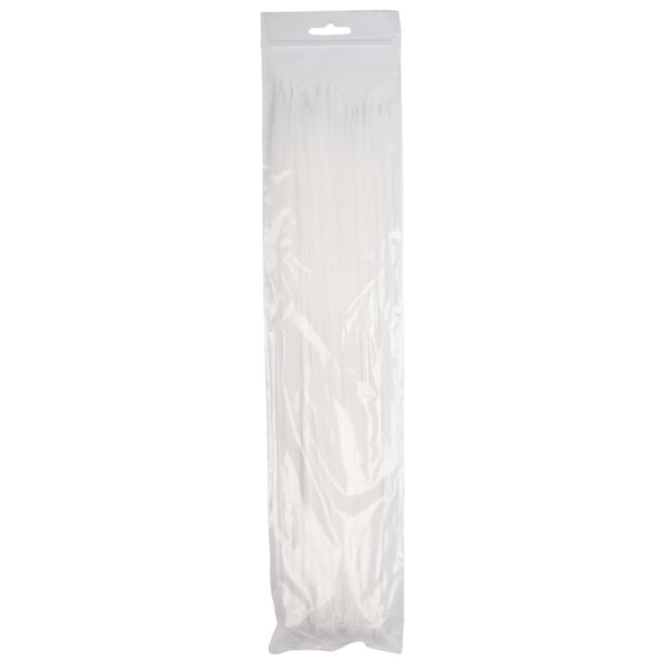 Хомут кабельный (стяжка) PCT 3.6х350-100WH 3.6х350 PA6.6 бел. (уп.100шт) JazzWay 5053885