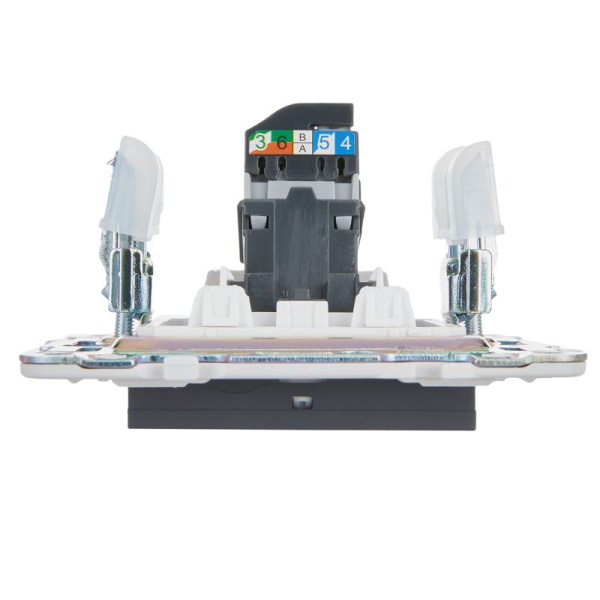 Розетка компьютерная RJ45 кат.5E SKANDY SK-K01T титан IEK SK-K10-1-K48