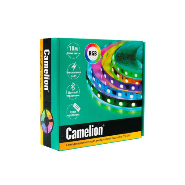 Лента светодиодная DSL-005 18LED/м RGB (уп.10м) Camelion 15683