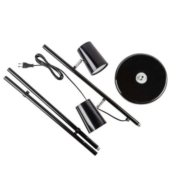 Торшер напольный ULM-T600 2х6W/4500K/DIM BLACK светодиодный 2х6Вт сенсорный выкл. диммер черн. ТМ Uniel UL-00010174