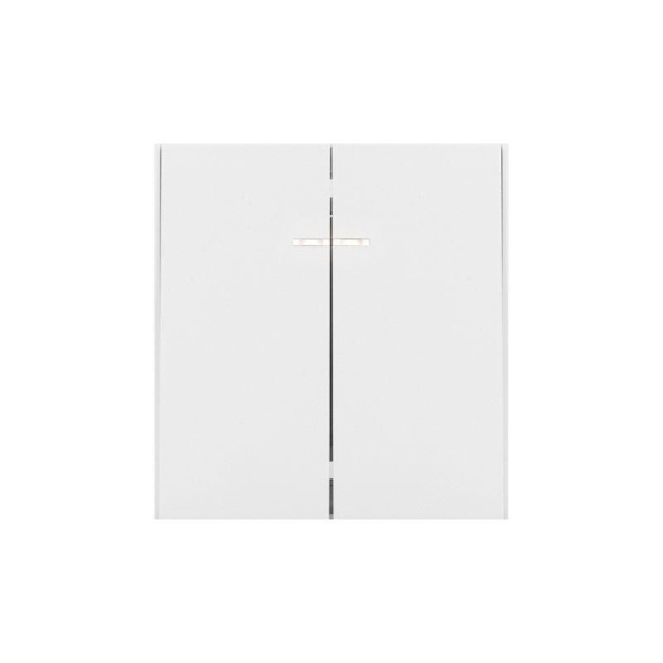 Выключатель 2-кл. СП STRONG MIELE 10А с подсветкой жемчуг Kranz KR-78-0714-4