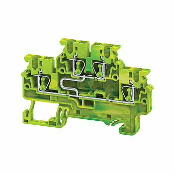 Клемма заземляющая пружинная OptiClip CXDLG-2.5-2L-PE-I-S-(0.2-2.5)-PEN КЭАЗ 332739