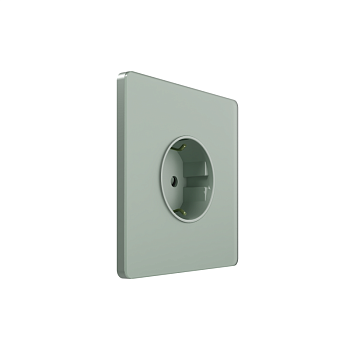 Розетка 1-м СП Systeme Infinity 16А IP20 250В с заземл. защ. шторки таежное утро SE FSE000845