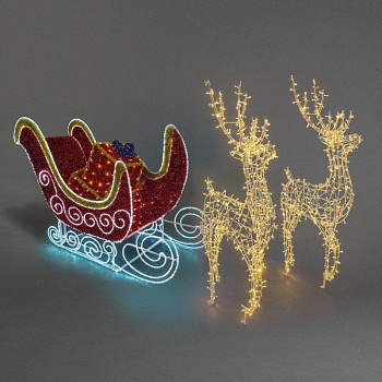 Фигура светодиодная "Олени с санями" 1LED 250Вт IP65 Neon-Night 503-112