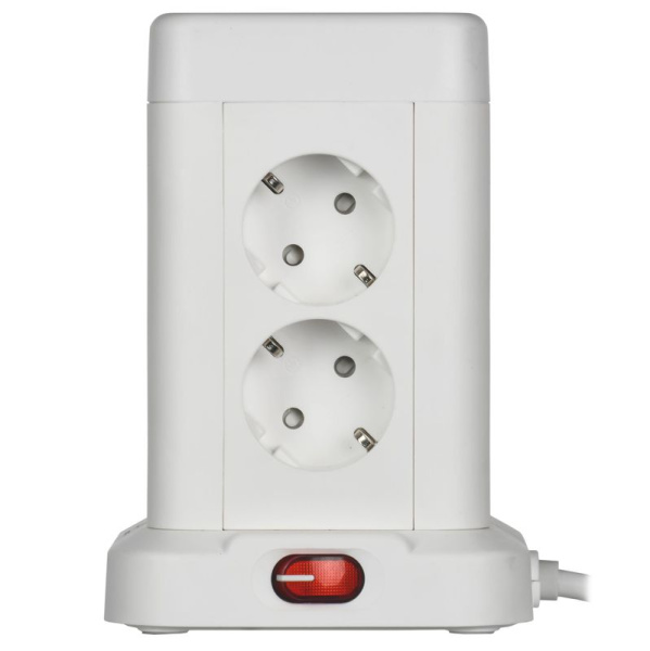 Удлинитель 8х1.5м 16А IP20 У08K 20Вт USB A+C 3х1 бел. DOMINIC IEK DN-YP30-16-08-01-ZKU-K01