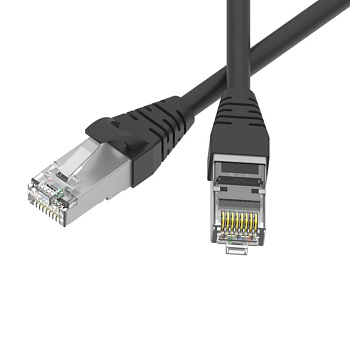 Патч-корд экранированный SLIM CAT6 S/FTP 4х2 28 AWG LSZH 5м черн. DKC RN6SF4550BK-28