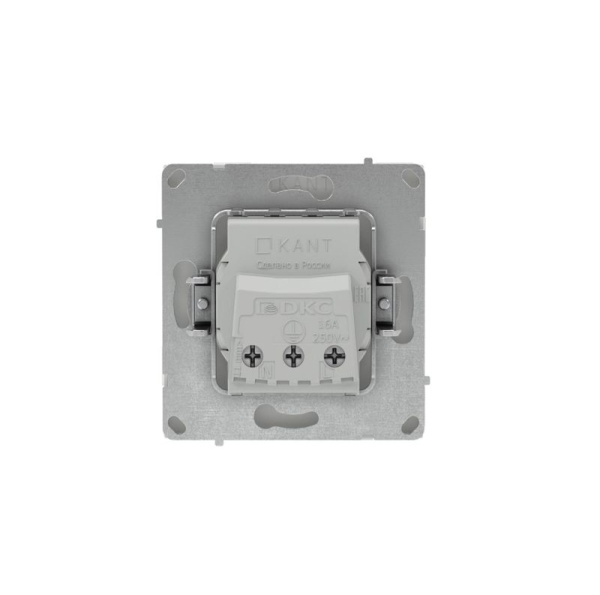 Розетка силовая KANT 2P+E защ. шторки бел. песок DKC 7010003