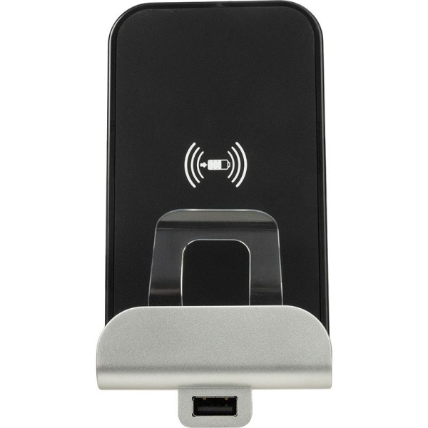 Устройство зарядное беспроводное Valena Allure Qi 1А с дополнит. разъемом USB A 5В 2.4А Leg 755114