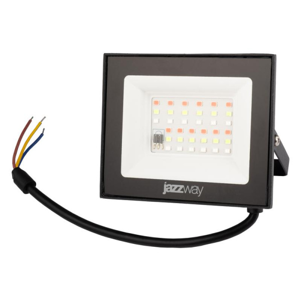 Прожектор светодиодный PFL RGB-RC 20Вт BL ДО/СДО IP65 (управление с пульта группой прожекторов R15м) JazzWay 5064157