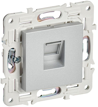 Розетка компьютерная RJ45 кат.5E SKANDY SK-K01S серебр. IEK SK-K10-1-K23