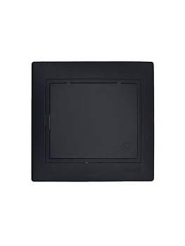 Розетка 1-м СП MIRA 16А IP44 с заземл. с крышкой ПБТ черн. LEZARD 701-4242-123BIPCH