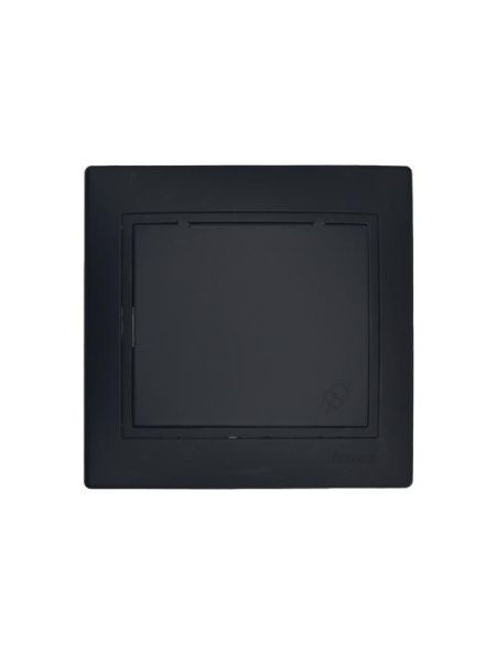 Розетка 1-м СП MIRA 16А IP44 с заземл. с крышкой ПБТ черн. LEZARD 701-4242-123BIPCH