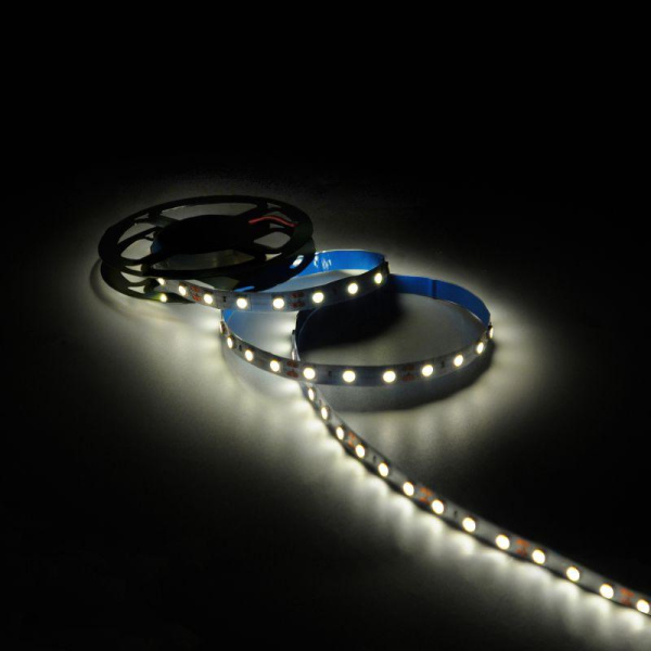 Лента светодиодная Elementary 5050/60-SMD 14.4Вт/м 3000К тепл. бел. IP20 510лм/м 12В 10мм (уп.5м) GAUSS 355000114
