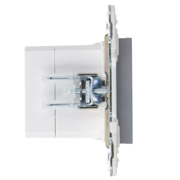 Розетка USB A+C 18Вт SKANDY SK-R13Gr сер. IEK SK-U22-018-K03