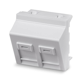 Вставка Keystone Jack FP-A-45-2M 45х45 Mosaic для 2 модулей угловая Cabeus 11839c