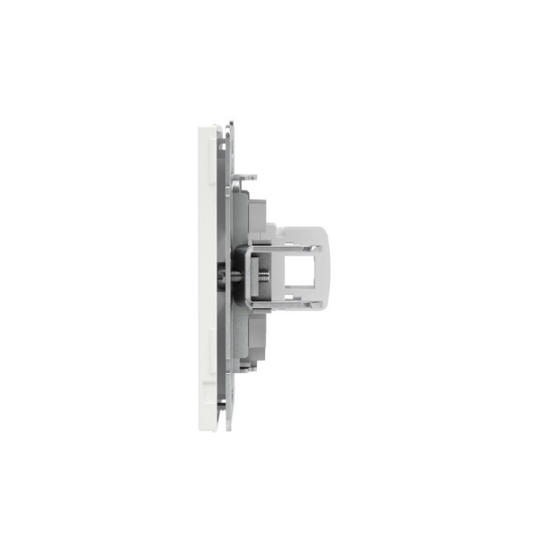 Розетка компьютерная 1-м KANT RJ45 кат.5E без шторки бел. магнолия DKC 7000663